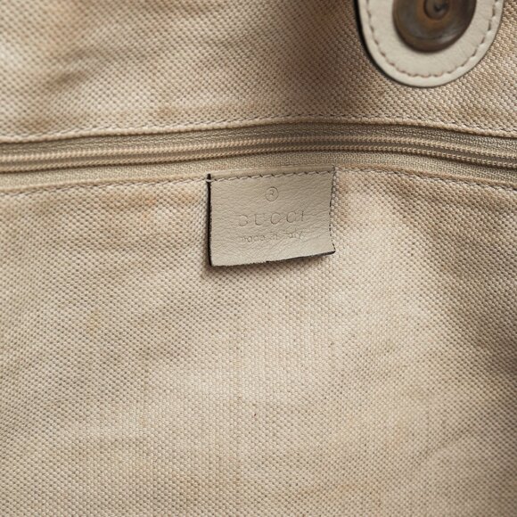 Gucci Sukey Guccissima Beige Leather Tote - Picture 13 of 14